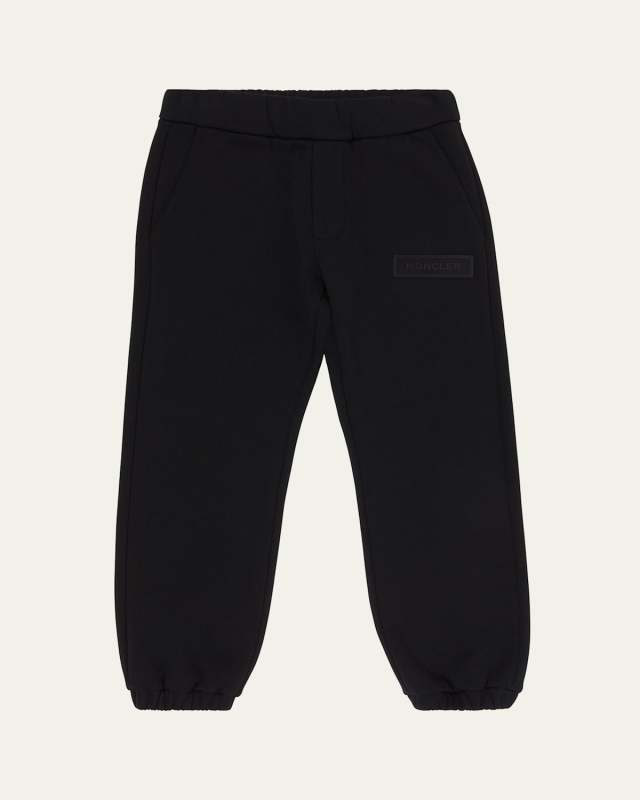 Boy's Logo Plate Sweatpants, Size 12-14